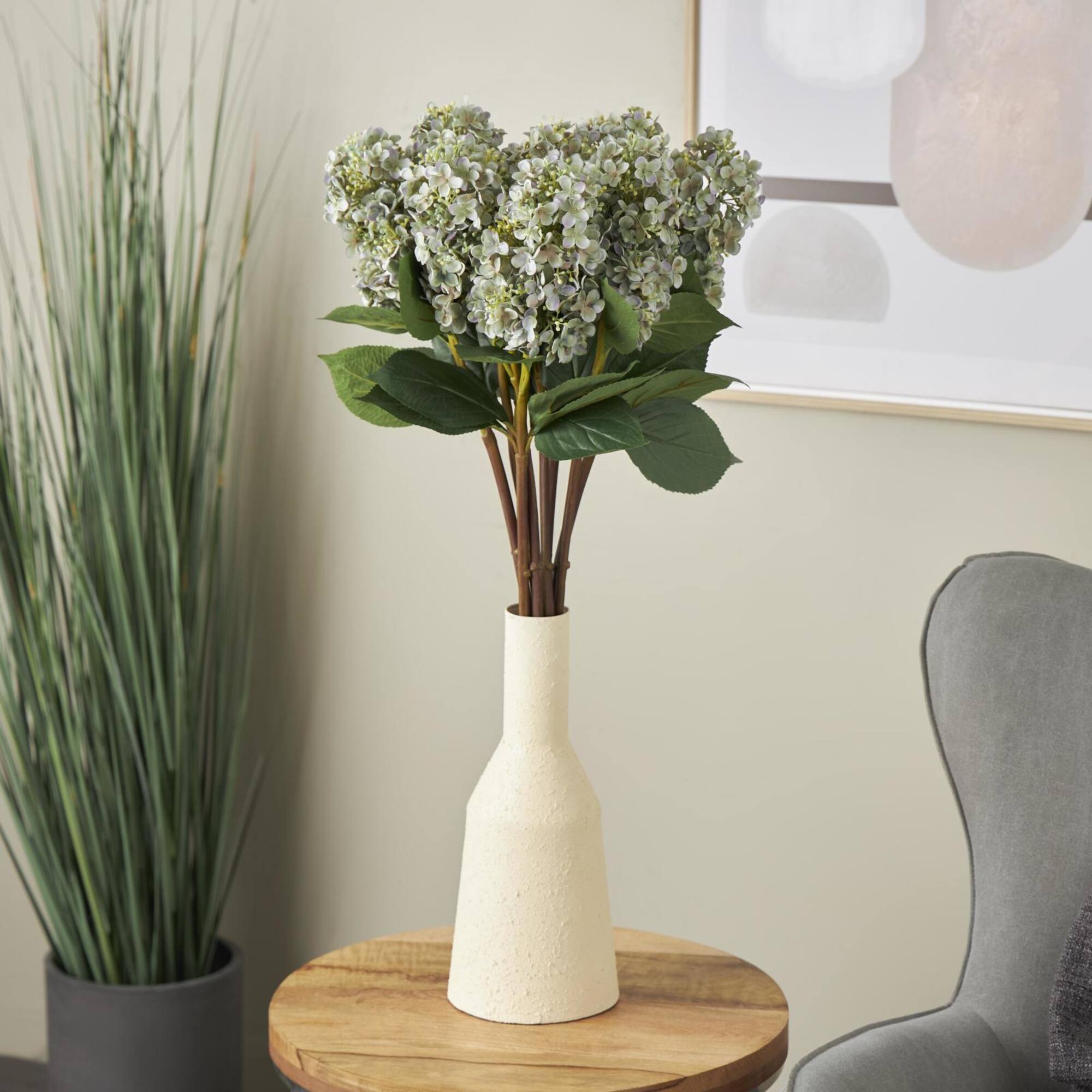 34" Blue Hydrangea Artificial Flower Stem, 8ct.